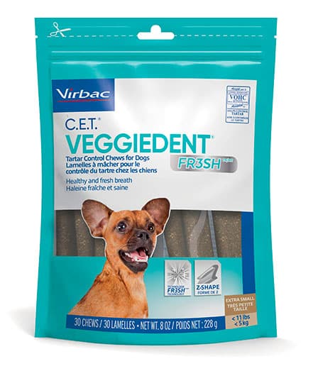 CET VEGGIEDENT FR3SH Tartar Control Treats
