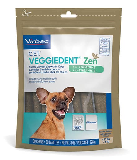 CET Veggiedent Zen Tartar Control Chews for Dogs
