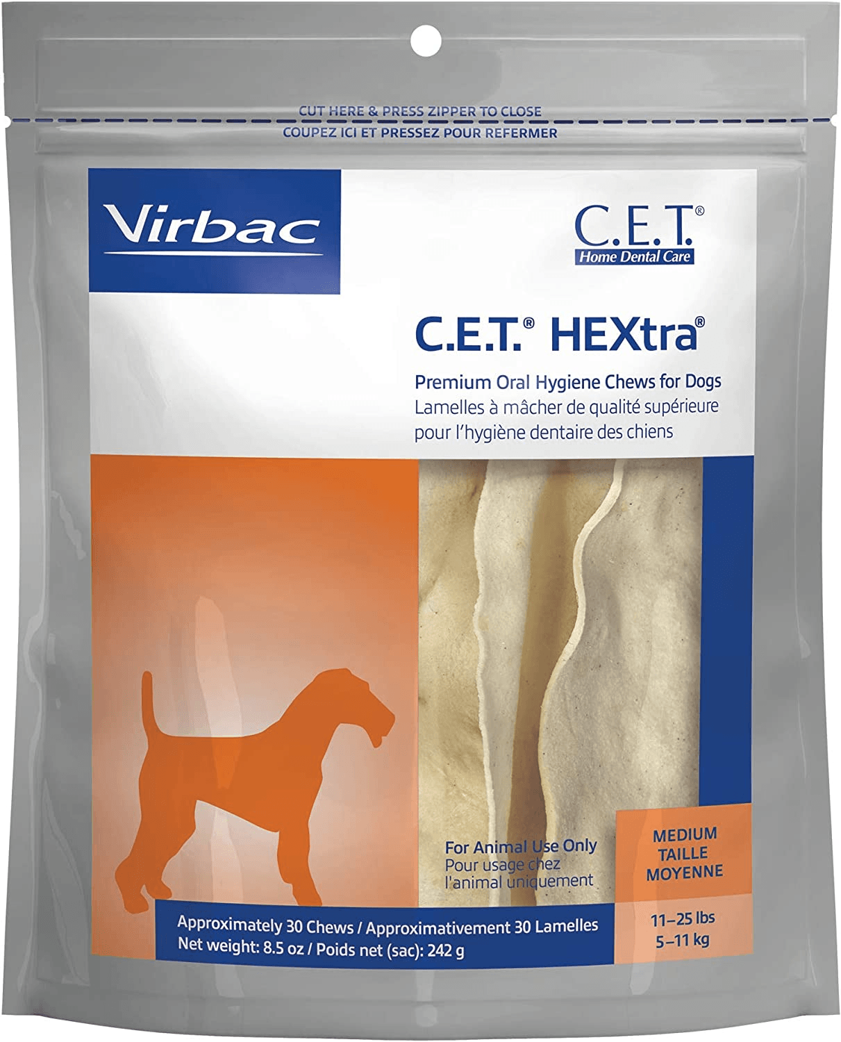 Virbac C.E.T. HEXtra Premium Oral Hygiene Chews Virbac C.E.T. HEXtra Premium Oral Hygiene Chews