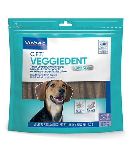CET VEGGIEDENT FR3SH Tartar Control Treats