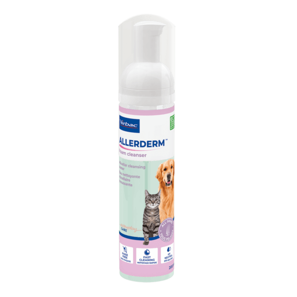 Allerderm Foaming Cleanser - No rinse shampoo